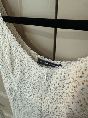 Brandy Melville Cream Small Floral Maxi Dress